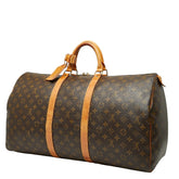 ルイ ヴィトン モノグラム キーポル55 ボストンバッグ トラベルバッグ M41424 ブラウン PVC レザー レディース LOUIS VUITTON 【中古】